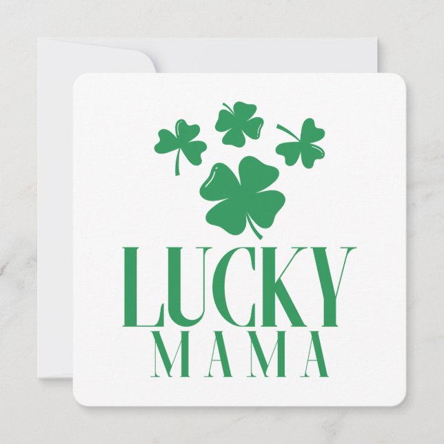 Lucky Mama St. Patrick’s Day Card – Mother's Day  (Front)