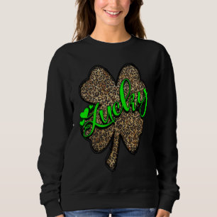 Lucky Mama St Patricks  St Patty's Day Mom Outfit Sweatshirt
