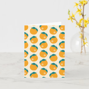 Lucky Mandarin - Cream Blank Card