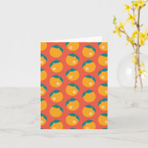 Lucky Mandarin - Orange Blank Card
