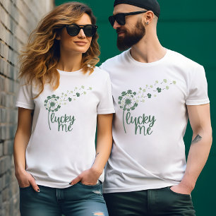"Lucky Me" Dandelion & Clover St. Patrick's Men’s T-Shirt