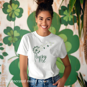"Lucky Me" Dandelion Fun St. Patrick's Women’s T-Shirt
