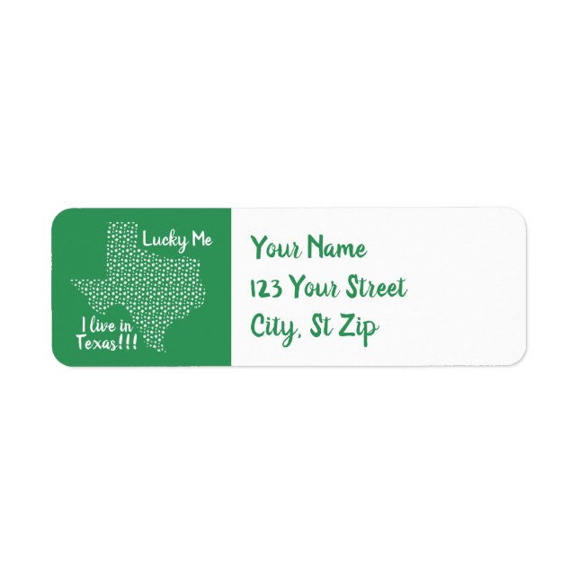 Lucky Me - I Live In Texas!! St. Patrick's Day (Front)