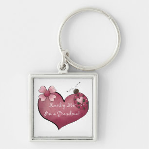 Lucky Me I'm a Grandma Gifts Key Ring