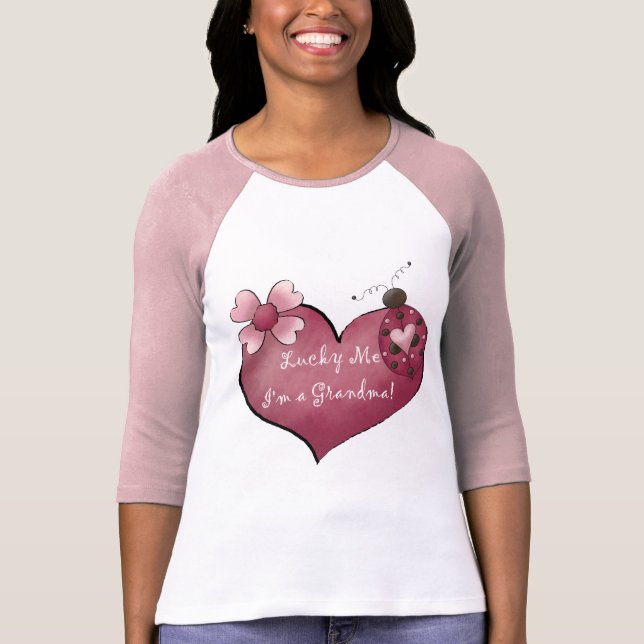 Lucky Me I'm a Grandma Tshirts and Gifts (Front)