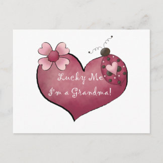 Lucky Me I'm a Grandma Tshirts and Gifts Postcard