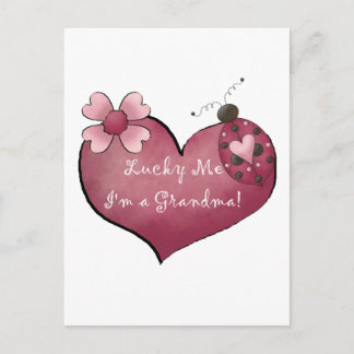 Lucky Me I'm a Grandma Tshirts and Gifts Postcard