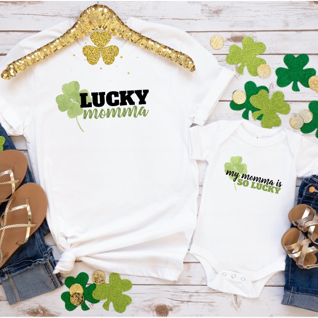 Lucky Momma St Patrick's Day T-Shirt (Creator Uploaded)