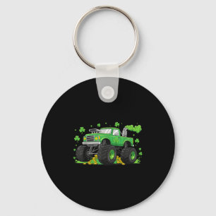 Lucky monster truck shenanigans for st patricks da key ring
