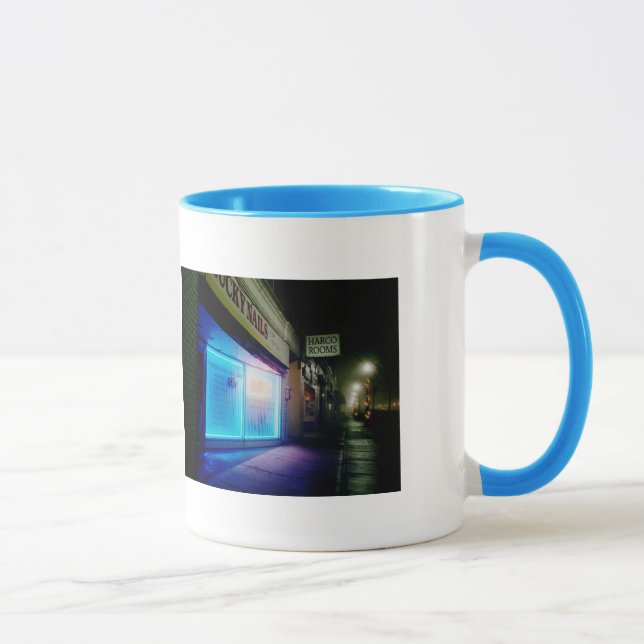 Lucky Nails - Cool Blue in the Night Double Mug (Right)
