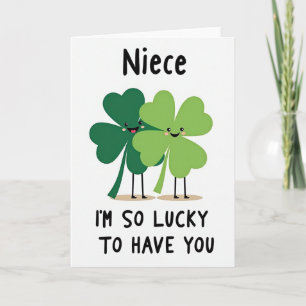Lucky Niece I Love You Card