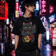 Lucky Ninja Cat Shirt | Maneki Neko Ninja Tee