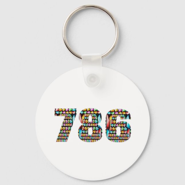 LUCKY no.786 Key Ring (Front)