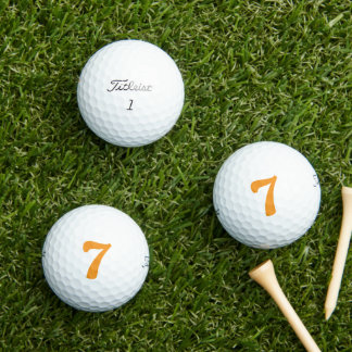 Lucky Number 7 Personalised Titleist Pro V1 Golf Balls