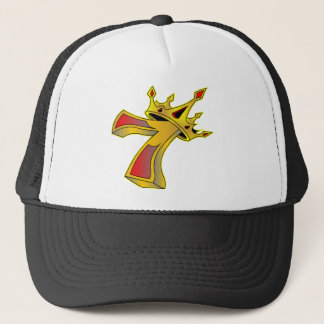 Lucky Number 7 with Crown Tattoo Trucker Hat