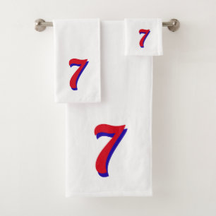 Lucky Number Seven Bath Towel Set