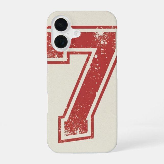 lucky number seven iPhone 16 case (Back)
