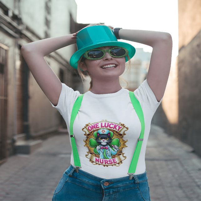 Lucky Nurse Cat  T-Shirt (Creator Uploaded)