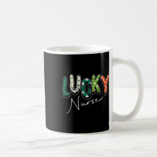 Lucky Nurse St Patricks Day Cool Shamrock Irish Rn Coffee Mug