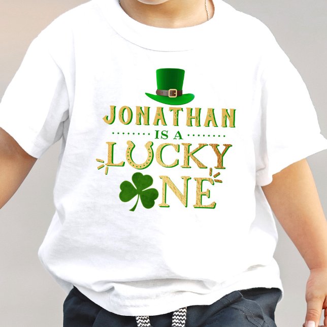 Lucky One 1st Birthday Baby T-Shirt (Creator Uploaded)