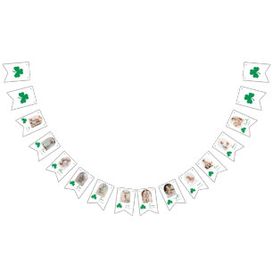 Lucky One Baby Monthly Milestone Photo  Bunting