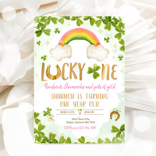 Lucky One Birthday St Patrick's 1st Birthday Party Invitation