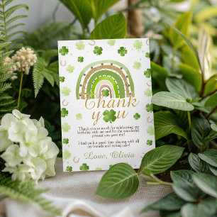 Lucky One Birthday Thank You Card