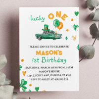 Lucky One Green Four Leaf Clover Birthday 