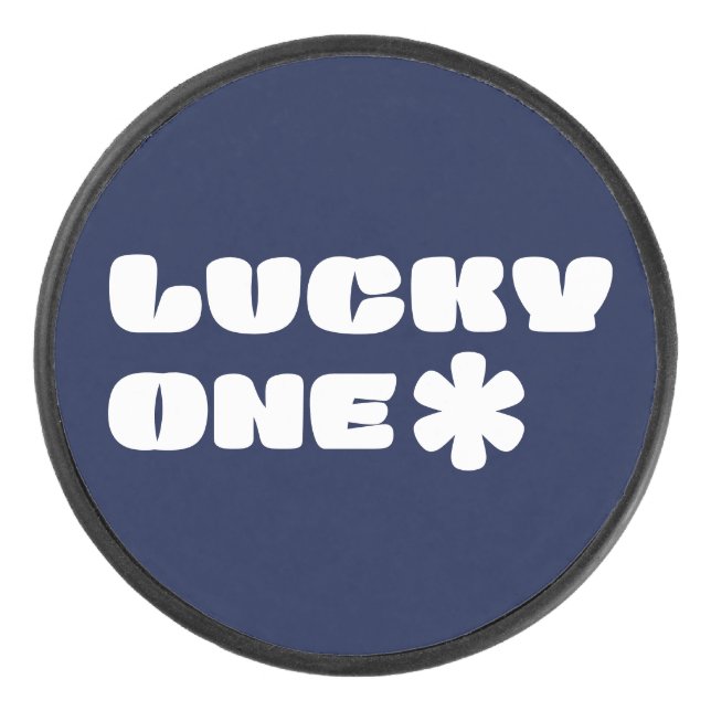 Lucky One Hockey Puck (Front)