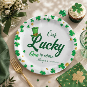 Lucky One – St. Patrick’s Day First Birthday Paper Plate