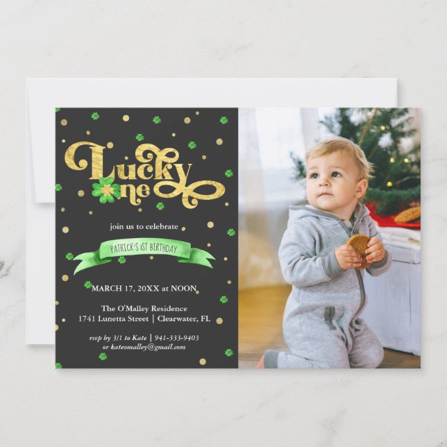 Lucky One | St. Patrick's Day 1st Birthday (Front)