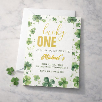 Lucky One | St. Patrick's Day 1st Birthday Invitation