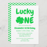 Lucky One St Patrick's Day 1st Birthday