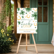 Lucky One St. Patrick's Day Welcome Sign