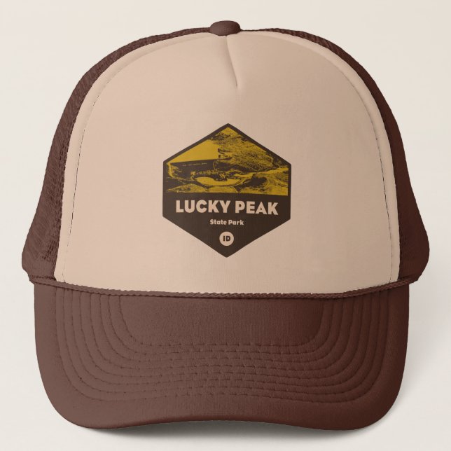 Lucky Peak State Park Idaho Trucker Hat (Front)