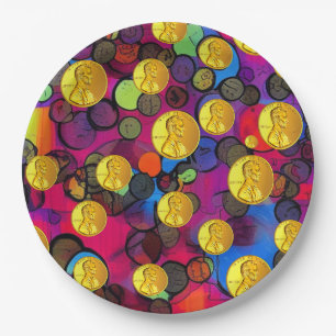 Lucky Pennies Paper Plate