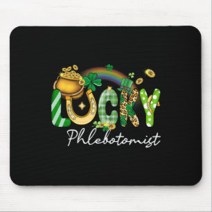 Lucky Phlebotomist St Patricks Day Family Matching Mouse Pad