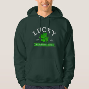 Lucky Pickleball 4 Leaf Clover Hoodie