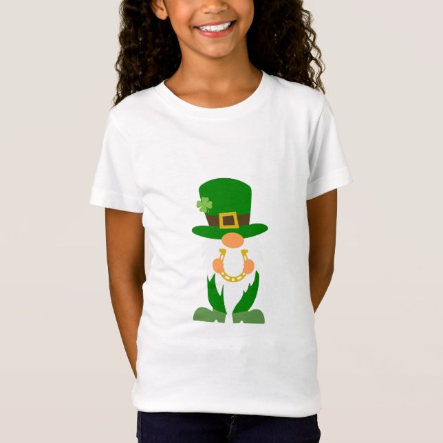 Lucky Plaid Gnome – St. Patrick’s Day T-Shirt (Front)