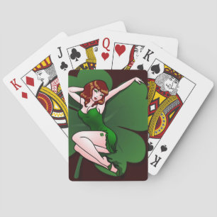 Lucky Playing Cards Lady Luck St Patrick's Cards