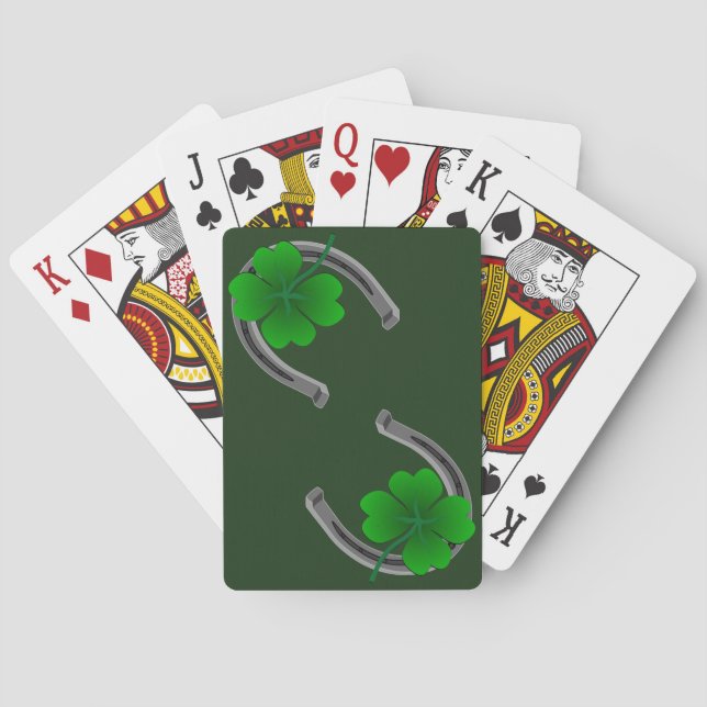 Lucky Playing Cards Lucky Charm St Patrick's Cards (Back)