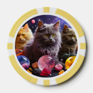 Lucky Pocker Chips for Cat Lovers