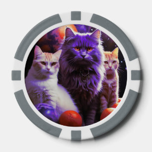 Lucky Pocker Chips for Cat Lovers