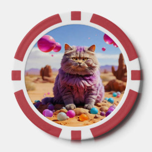 Lucky Pocker Chips for Cat Lovers