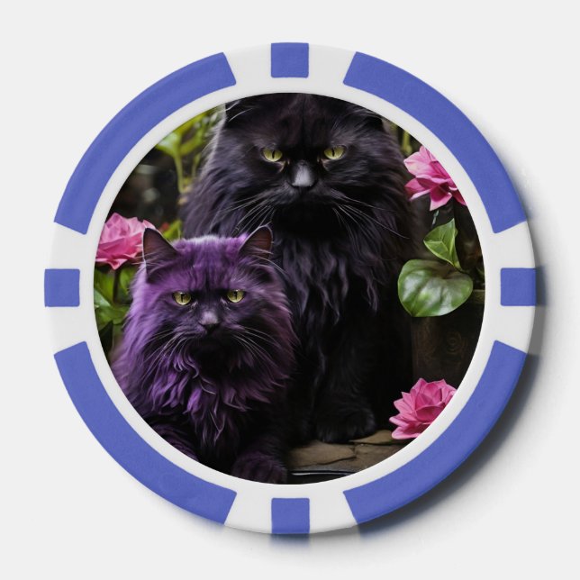 Lucky Pocker Chips for Cat Lovers (Front)