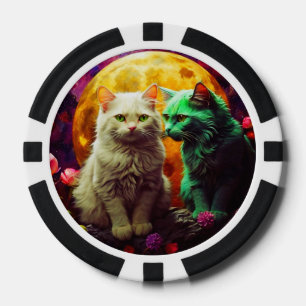 Lucky Pocker Chips for Cat Lovers