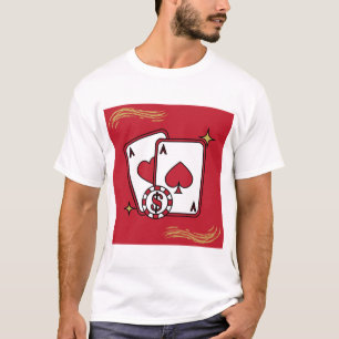 Lucky Poker Aces Casino Men's T-Shirt