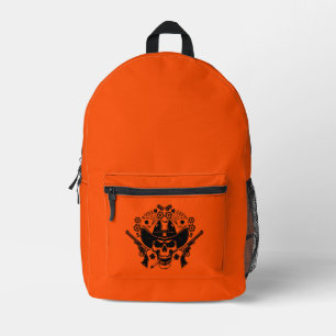 Lucky Poker Skull Printed Backpack