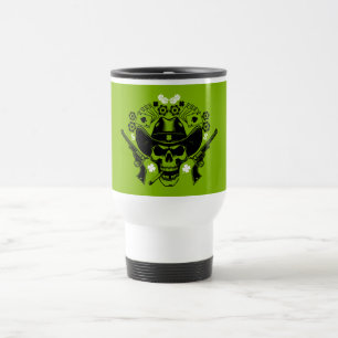 Lucky Poker Skull Travel Mug