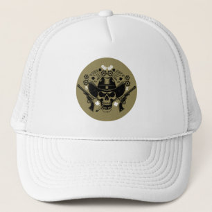 Lucky Poker Skull Trucker Hat